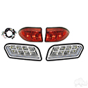RHOX LED Light Kit w/Sequential Accent Lights and Plug and Play Harness, Club Car Tempo, 12-48V