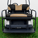 RHOX Rhino Seat Kit, Sport Black/Tan, Club Car DS