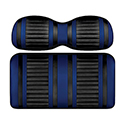 DoubleTake Extreme Front Cushion Set, E-Z-Go RXV 08+, Black/Blue