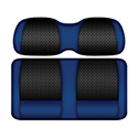 DoubleTake Clubhouse Front Cushion Set, E-Z-Go RXV 08+, Black/Blue