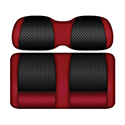 DoubleTake Clubhouse Front Cushion Set, E-Z-Go RXV 08+, Black/Ruby