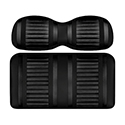 DoubleTake Extreme Seat Pod Cushion Set, E-Z-Go RXV 08+, Black/Black