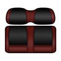 DoubleTake Clubhouse Seat Pod Cushion Set, Club Car DS New Style 00+, Black/Burgundy