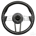 RHOX Steering Wheel, Aviator 4 Carbon Fiber Grip/Brushed Aluminum Spokes 13" Diameter