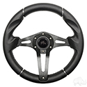 RHOX Steering Wheel, Challenger Black Grip/Black Spokes 13" Diameter