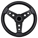 Lugana Steering Wheel, Black, Yamaha Hub