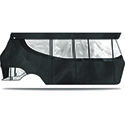 DoubleTake Enclosure & Valance for Kwick-Track Rail System, 6 Passenger, E-Z-Go RXV 08+, Graphite