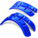 DoubleTake Fender Flare Set for Spartan Body, Club Car DS, Blue