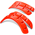 DoubleTake Fender Flare Set for Spartan Body, Club Car DS, Orange