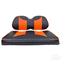 RHOX Front Seat Cushion Set, Rally Black/Orange, Club Car Tempo, Precedent 04+