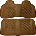 Diamond Stitched Leather Seat Set, Honey, Yamaha Drive/G29