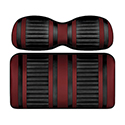 DoubleTake Extreme Front Cushion Set, E-Z-Go TXT 96+, Black/Burgundy