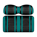 DoubleTake Extreme Front Cushion Set, E-Z-Go TXT 96+, Black/Teal