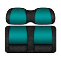 DoubleTake Veranda Seat Pod Cushion Set, E-Z-Go TXT 96+, Black/Teal