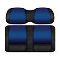 DoubleTake Veranda Seat Pod Cushion Set, Club Car Precedent 04+, Black/Blue