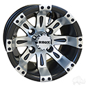 RHOX Vegas, Machined Matte Black w/ Center Cap, 10x7 ET-25