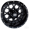 RHOX RX385, Gloss Black, 12x7 ET-25