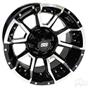 RHOX RX389, Machined Gloss Black, 14x7 ET-25