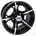 RHOX RX399, Machined Gloss Black, 12x7 ET-25