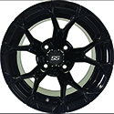 RHOX NightHawk Gloss Black, 12x7 ET-25