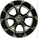 RHOX NightHawk Machined Black, 14x7 ET-25