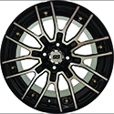 RHOX Forge Machined Black, 12x7 ET-25