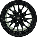 RHOX Forge Gloss Black, 12x7 ET-25