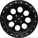 RHOX Revolver Matte Black, 14x7 ET-25