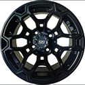 RHOX Darkwing Gloss Black, 12x7 ET-25